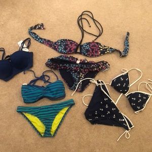 American Eagle, Hurley, Kira Swimsuit Bundle